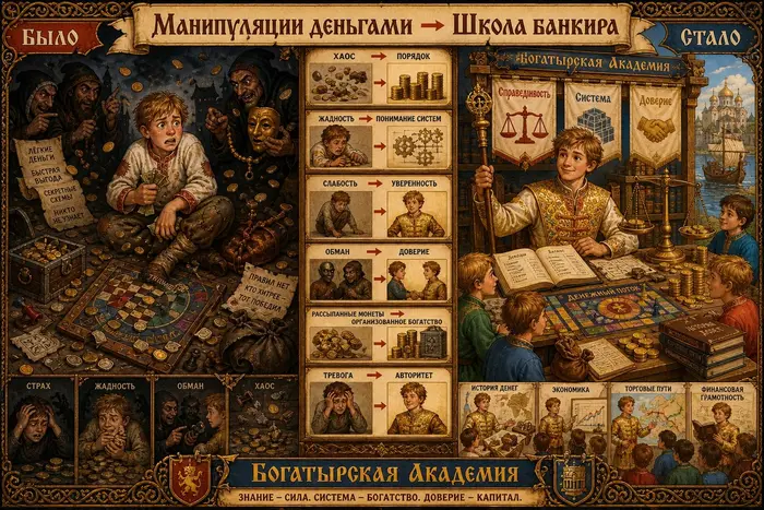 Кейс: от манипуляций деньгами к школе банкира